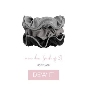 Dew Scrunchies - 3 Pack - Mini Dews in "Hot Flash"